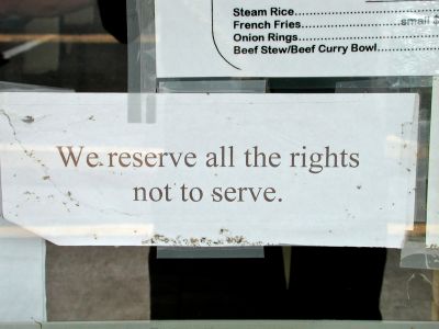 Just a sign of rights