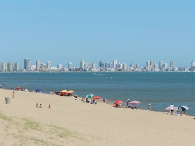 Punta Del Este Uruguay in the distance