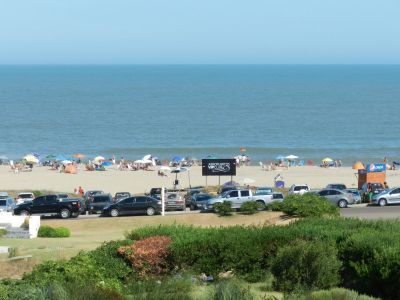 the beach that was in front of our hotel