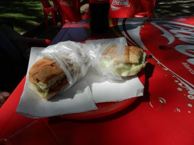 a Hamburguesa in rocha's square, needed some food… not sure if it was