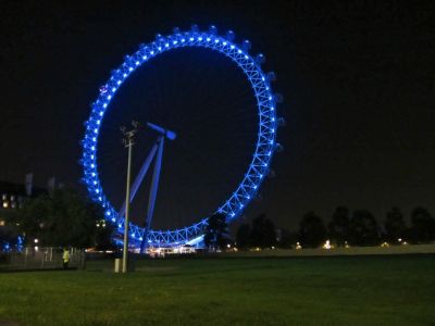 The Millenium wheel at night