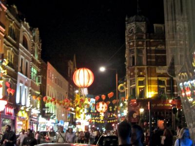 China town, in front of the W hotel