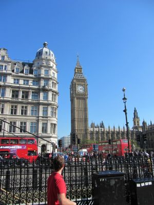 Big Ben catching someones eye around the corner as it did for me