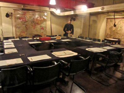 Down in the churchill war bunker and museum