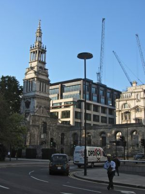 old WWII bombed out church reminder