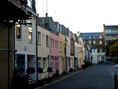 a 'mews' in london (kind of a big back alley)