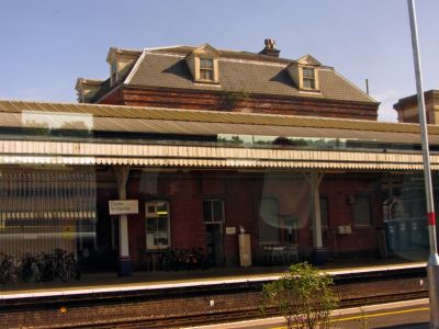 Exeter St Davids Station on the line. The building is growing