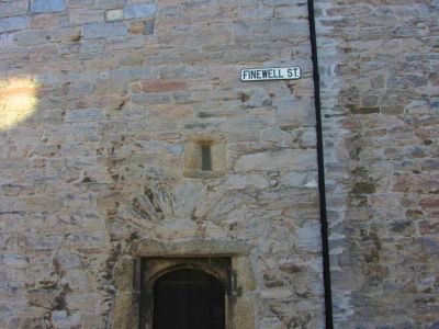 Another building on Finewell, the old stones are pretty worn.