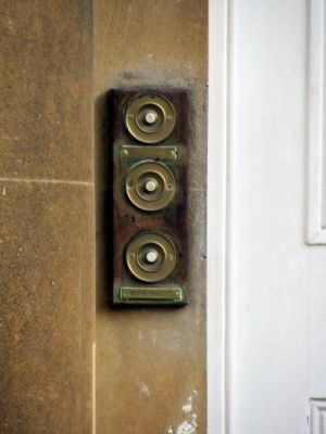 doorbell on a house in the circus