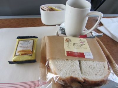 Lunch on Virgin Train.  Virgin does do things a bit better.