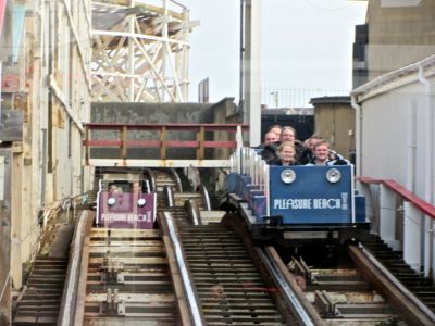 The old dual rolloer coaster 'racing'