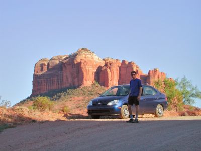 me at the top of chavez ranch rd in sedona.  Had this view every time going to the house