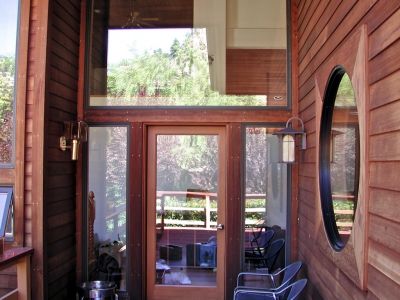 getting started on renovations by changing to better light fixtures at the front door