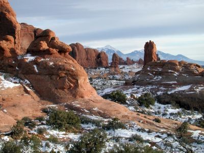 on a trip to the catch amtrak in utah, stopped at arches national park.