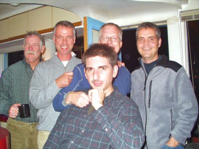 friends at john and jerry's in san fran… david, harald, tim, mark and me for thanksgiving