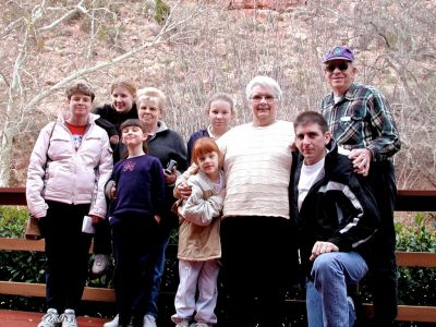 New found and old family on a visit, after a family re-union in phoenix