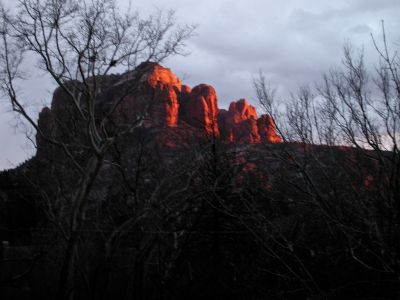 sunset view off the back deck