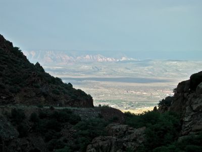 abover jerome arizona looking towards sedona