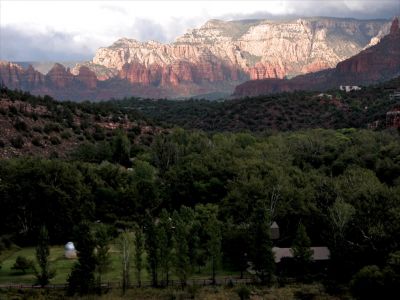 the sun peeking through clouds is always amazing in sedona