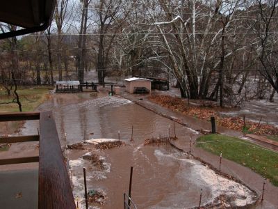 over the irrigation ditch