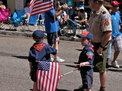 the 4th of july parade, nevada city's turn every other year which switches with grass valley