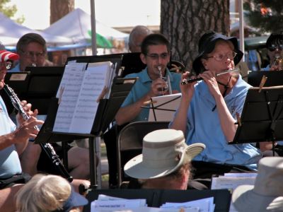 my first band concert in years since school at the nevada county fair