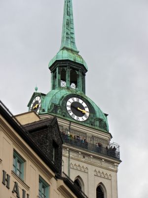 people on st peters tower, couldn't figure out how to get up there