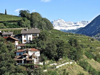 going up the gondola to renon